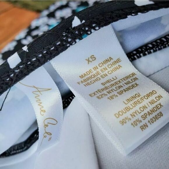 Anne Cole Strapless Bandeau Swim Top Size XS - Picture 7 of 8